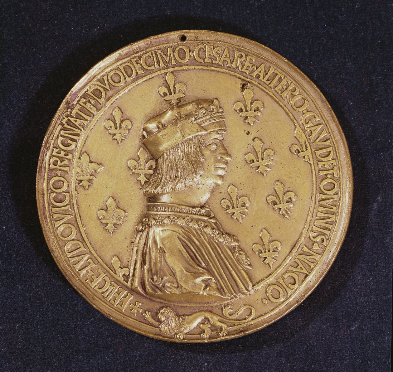 Medaille met afbeelding van Lodewijk XII 1462-1515 1498-1515 door Nicolas and Saint Priest, Jehan de Le Clerc