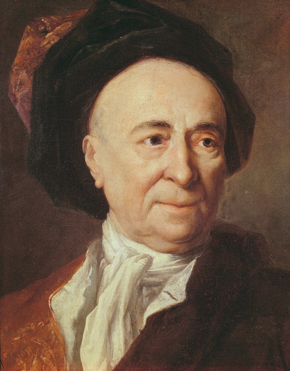 Bernard le Bovier de Fontenelle (detail) door Nicolas de Largillière