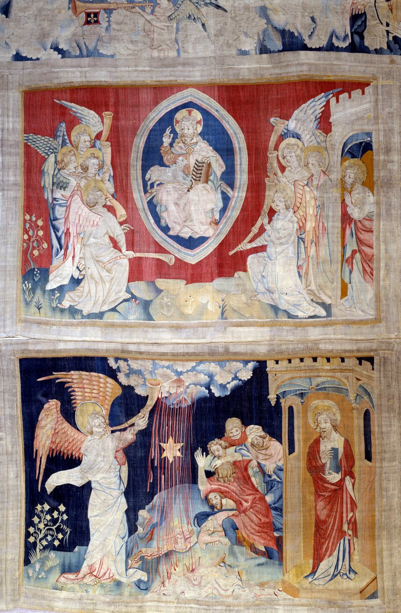 Tapijt van de Openbaring (1373-1383) door Nicolas Bataille