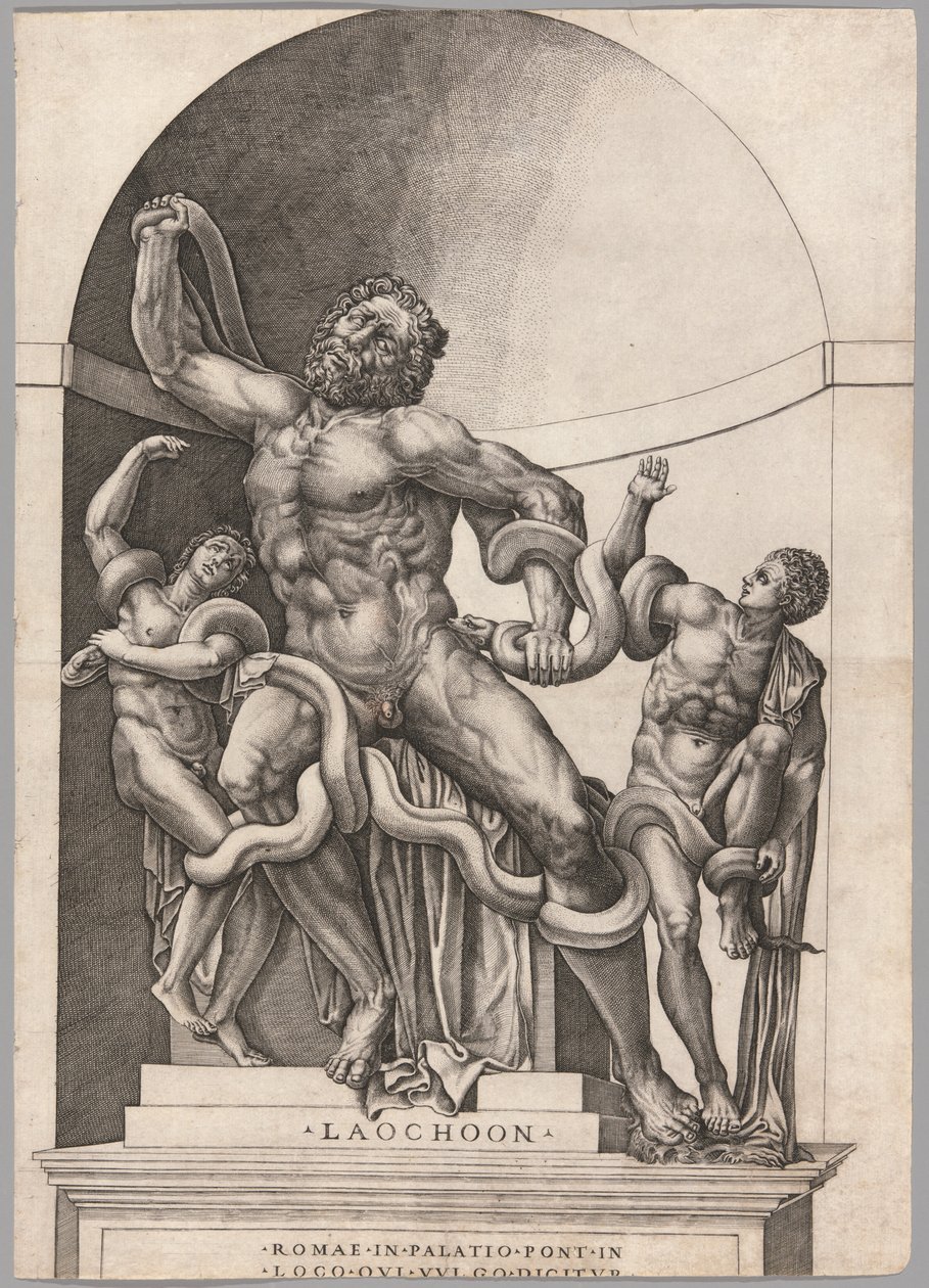 Laocoön door Nicolas Beatrizet