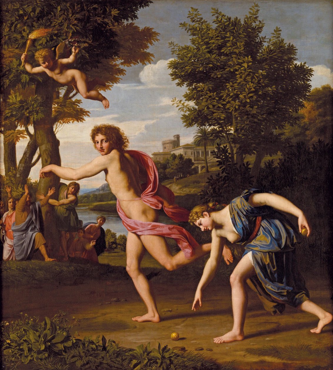 Hippomenes en Atalanta door Nicolas Colombel