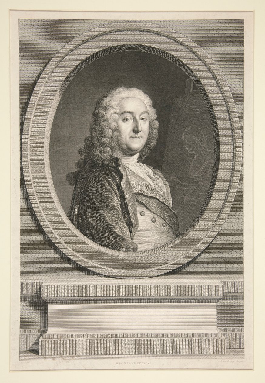Portret van Jean-François de Troy door Nicolas Delaunay
