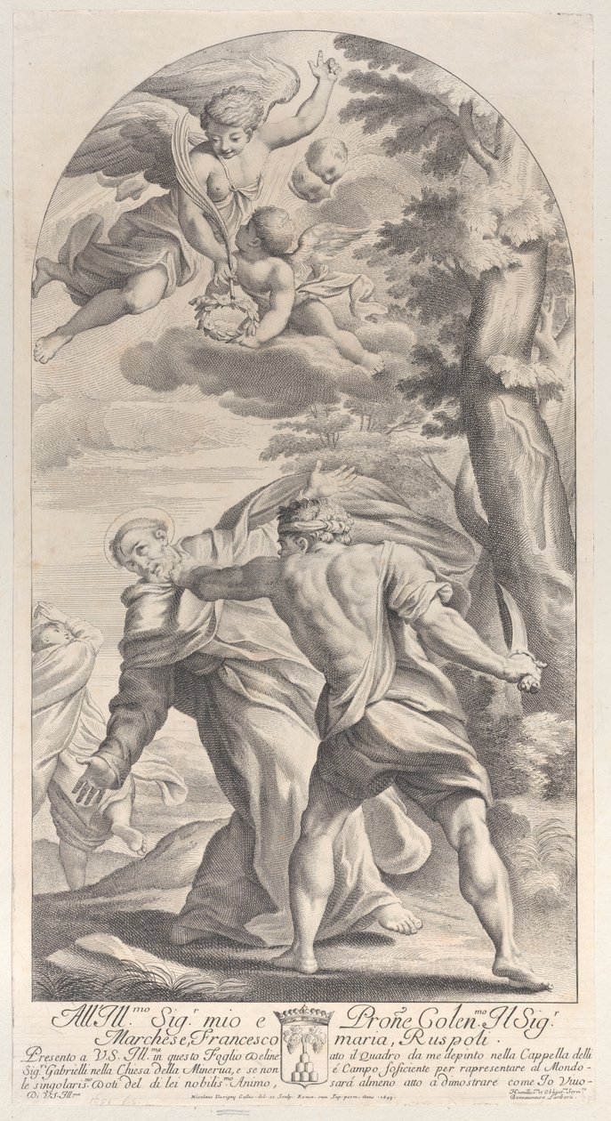 Martelaarschap van een heilige, 1693 door Nicolas Dorigny