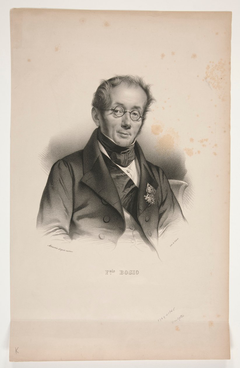 Portret van [Baron François-Joseph] Bosio door Nicolas Eustache Maurin