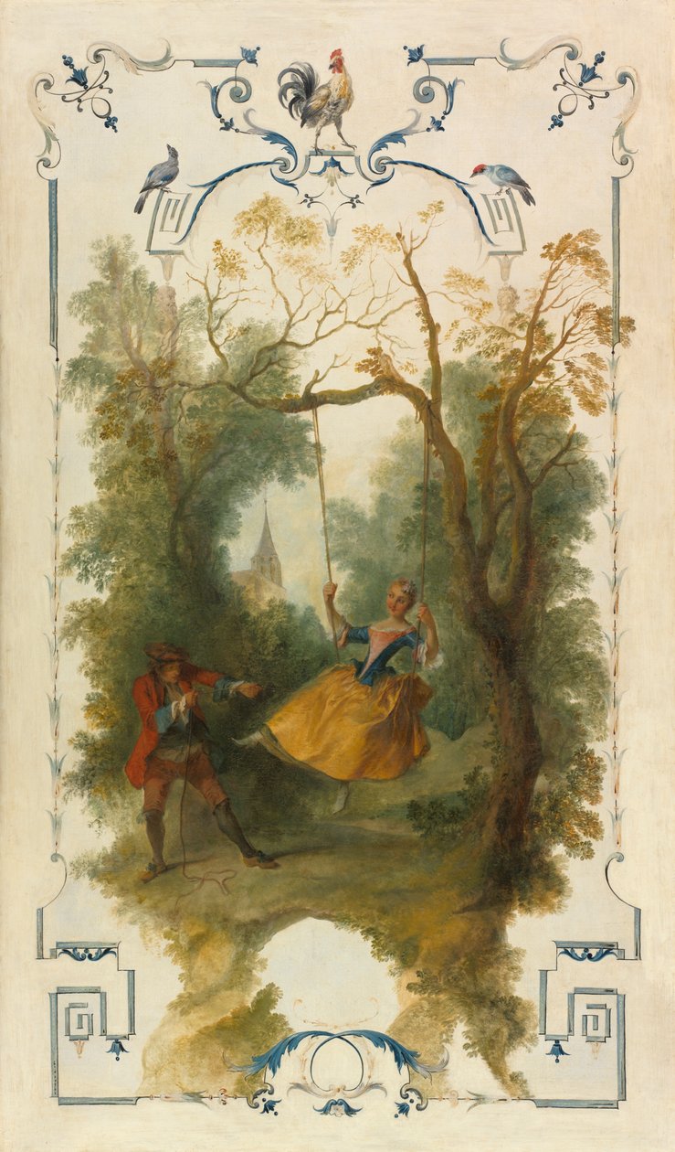 De Schommel, ca. 1723-27 door Nicolas Lancret