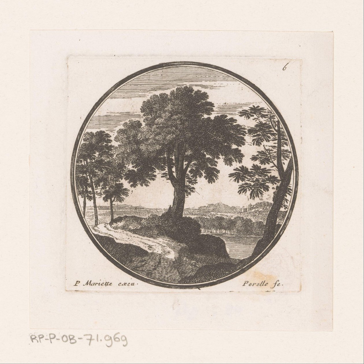 Gezicht op bomen langs water door Nicolas Perelle