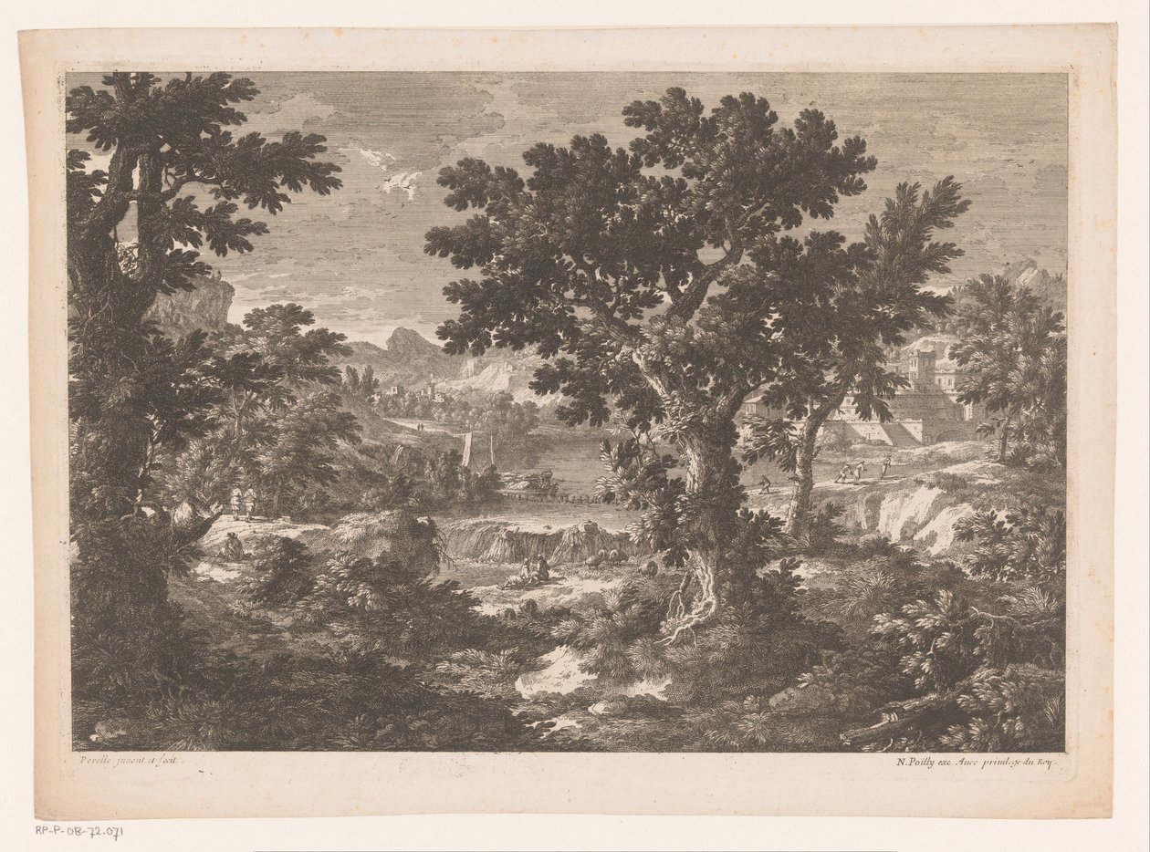 Rivierlandschap door Nicolas Perelle