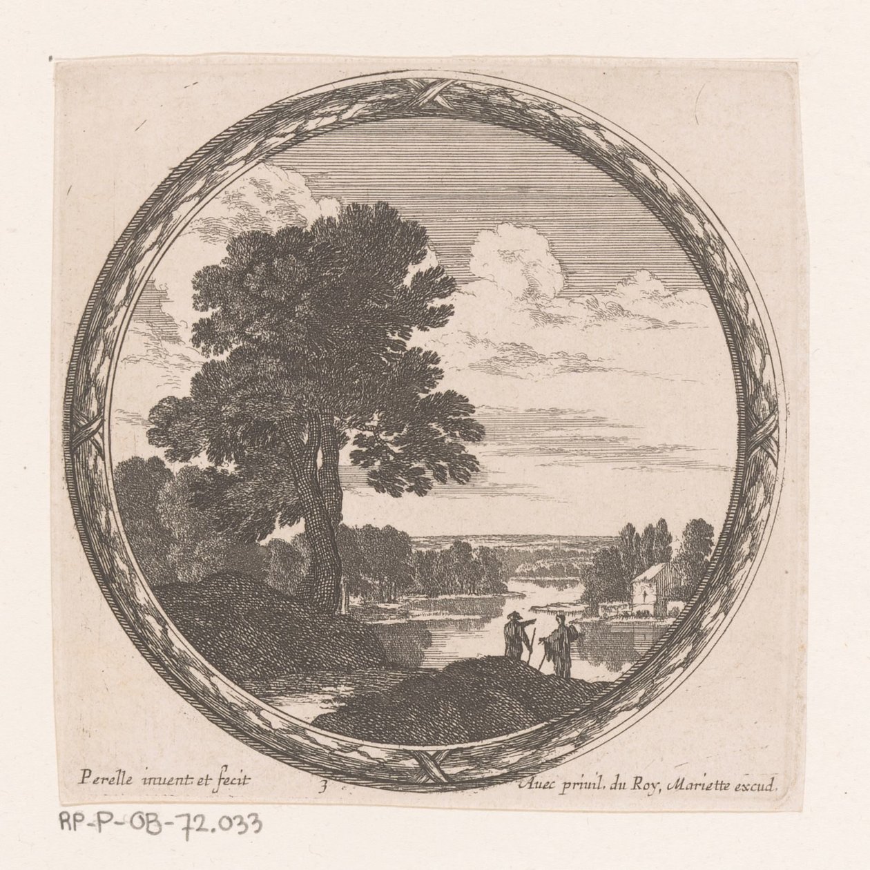 Rivierlandschap door Nicolas Perelle