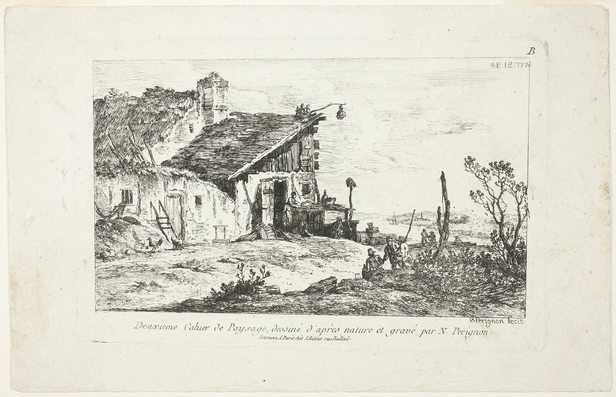 Landschap, van Deuxieme Cahier de Paysage door Nicolas Perignon