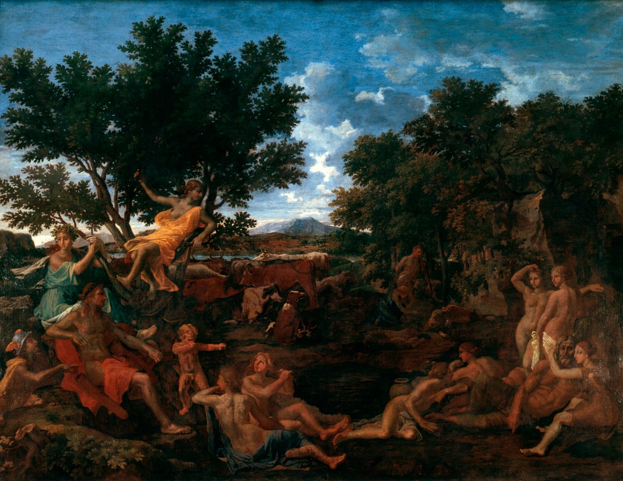 Apollo, minnaar van Daphne door Nicolas Poussin