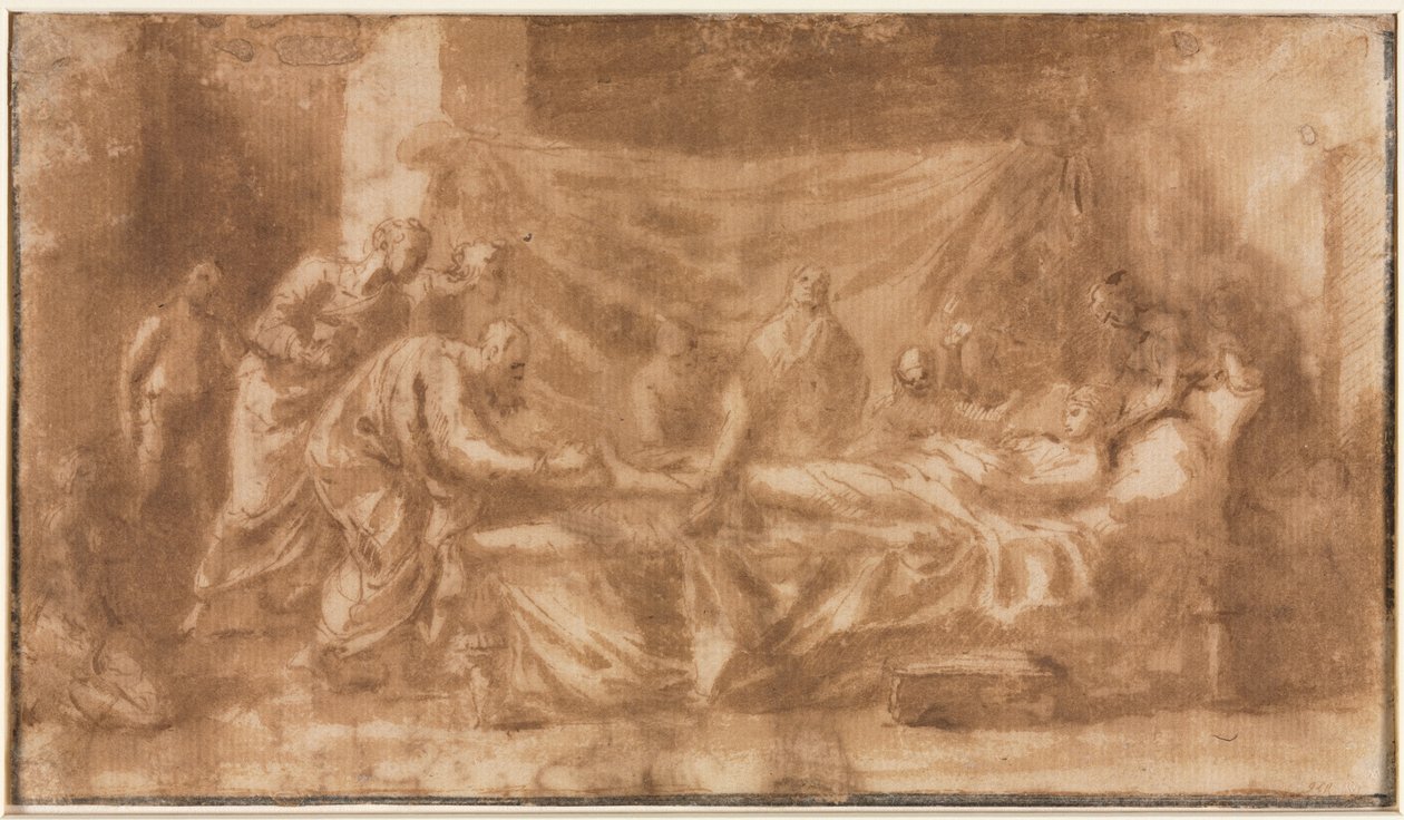 Laatste Sacrament (recto) door Nicolas Poussin