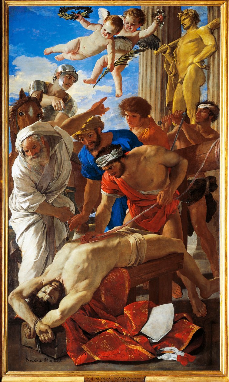 Italië, Rome, Martelaarschap van Sint Erasmus door Nicolas Poussin