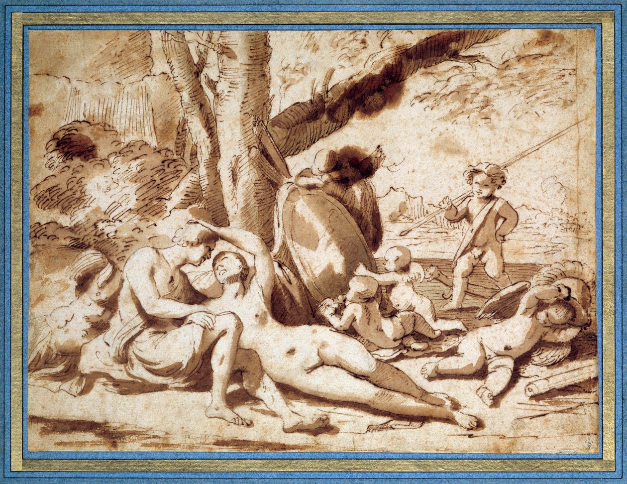 Mars en Venus door Nicolas Poussin