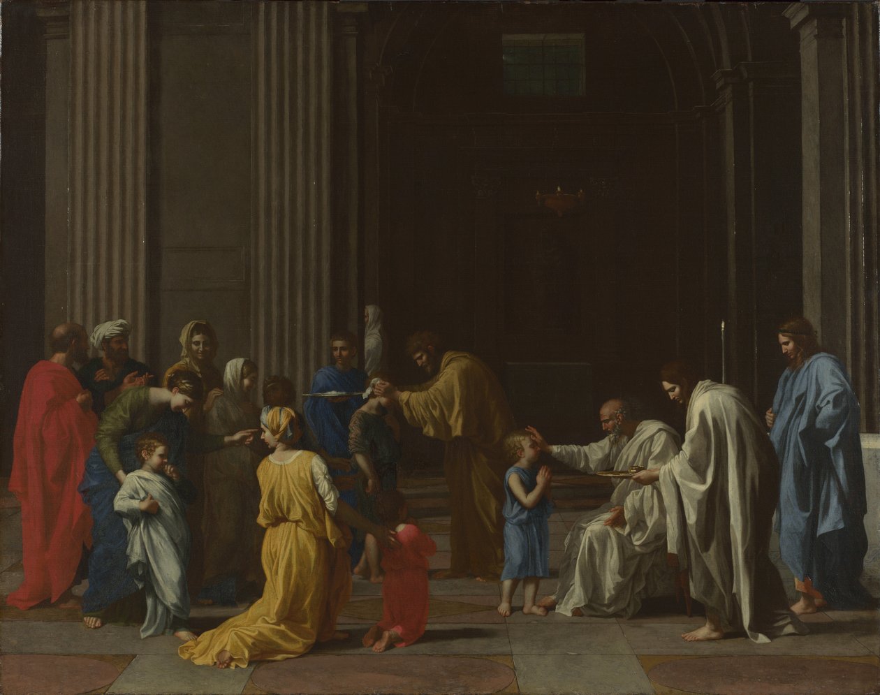Zeven sacramenten: bevestiging, ca 1637-1640 door Nicolas Poussin