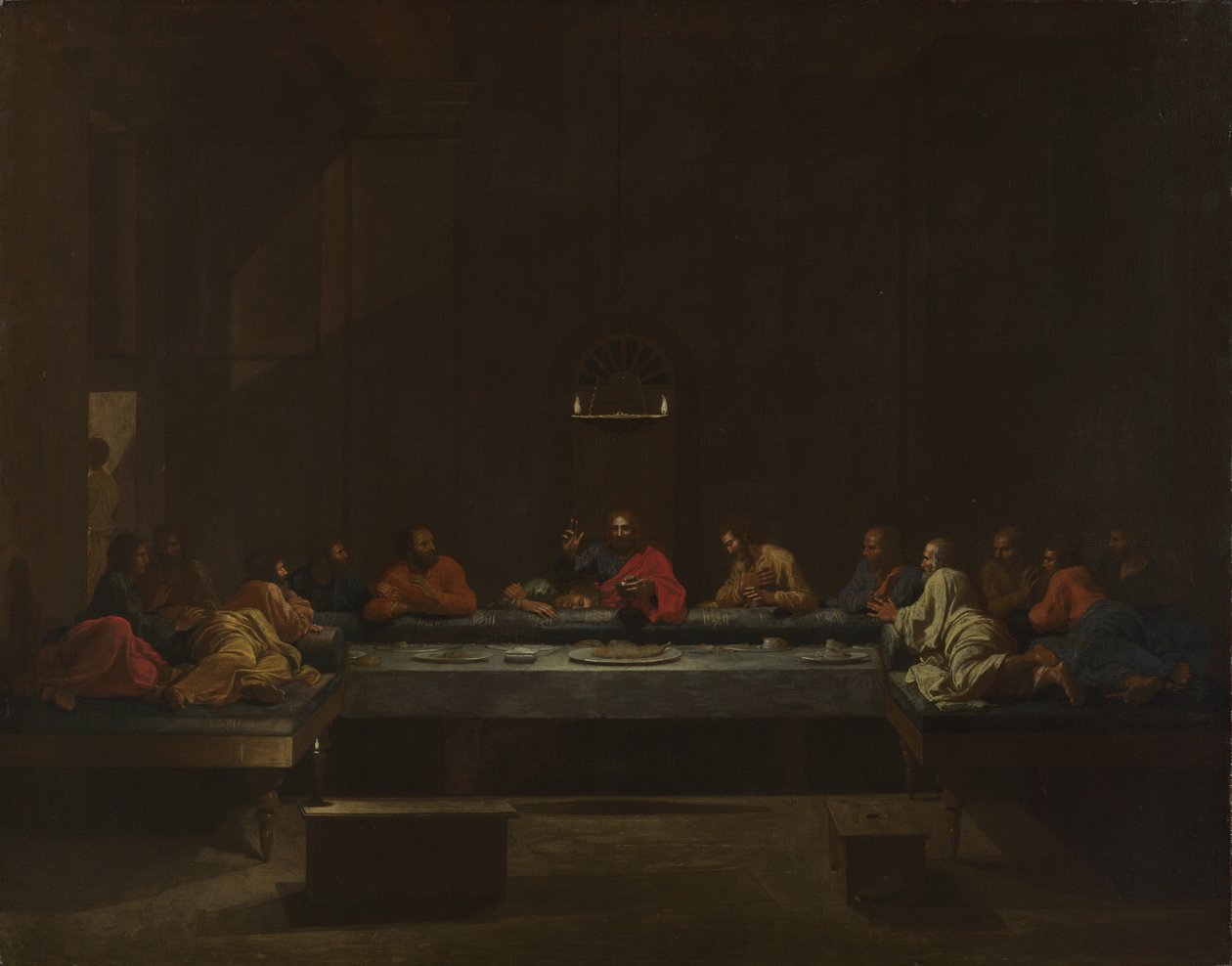 Zeven Sacramenten: Eucharistie, ca. 1637-1640 door Nicolas Poussin