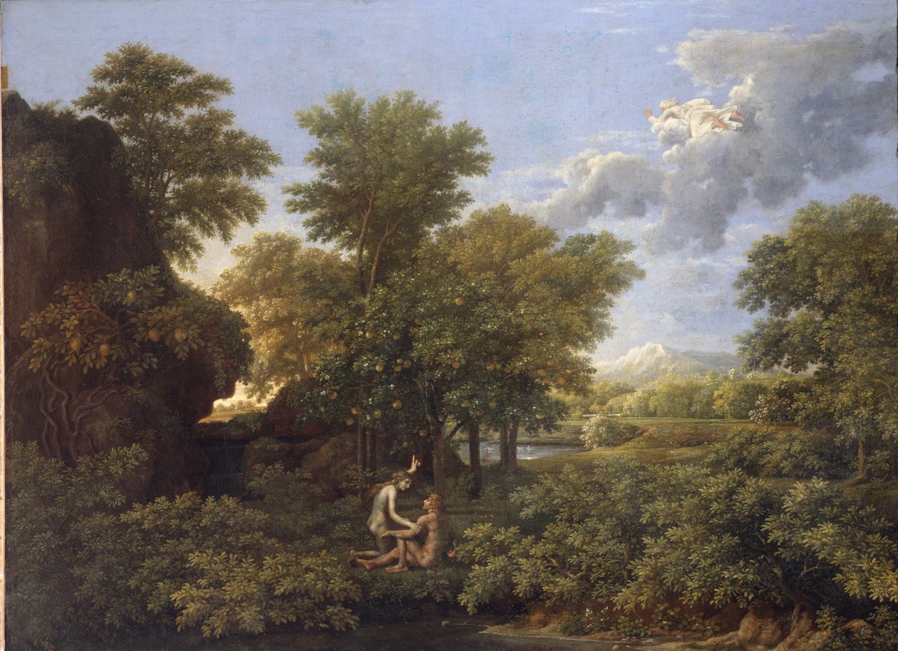 Lente of Aards Paradijs door Nicolas Poussin