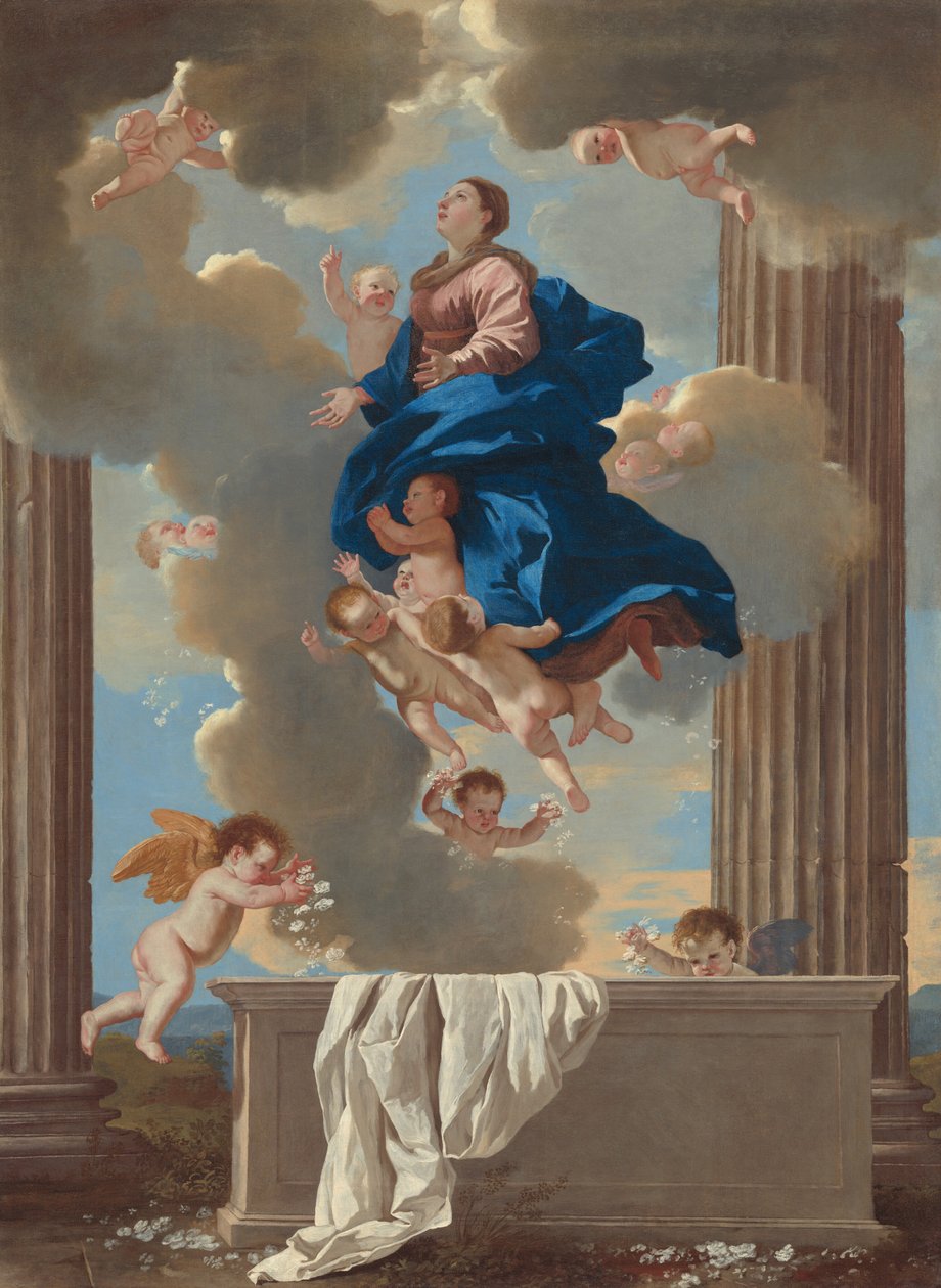 De tenhemelopneming van de Maagd door Nicolas Poussin