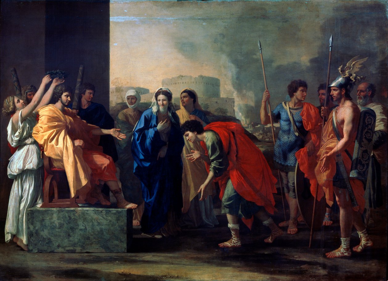 De grootmoedigheid van Scipio Africanus, 1640 door Nicolas Poussin
