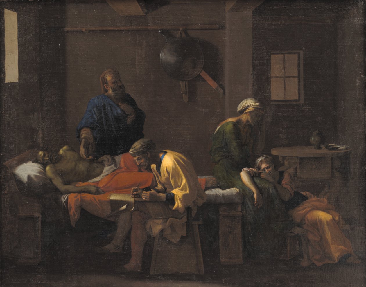 Het testament van Eudamidas door Nicolas Poussin