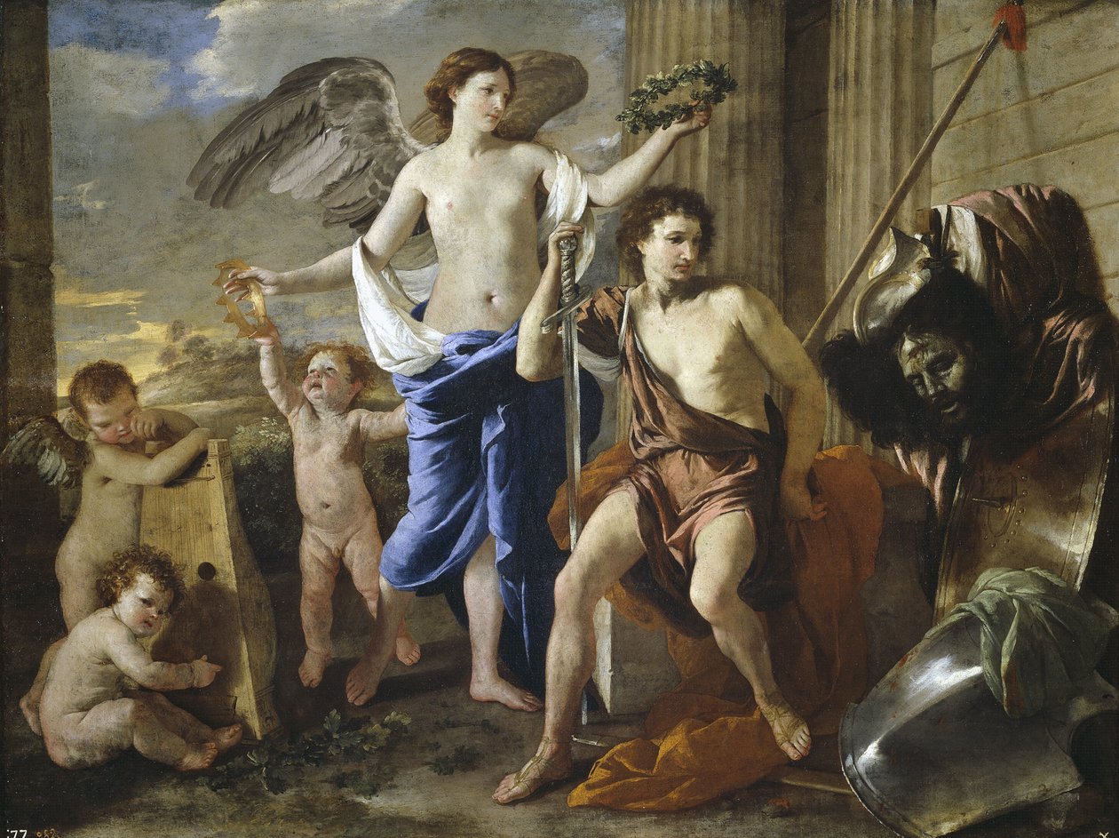 De triomf van David, 1630 door Nicolas Poussin
