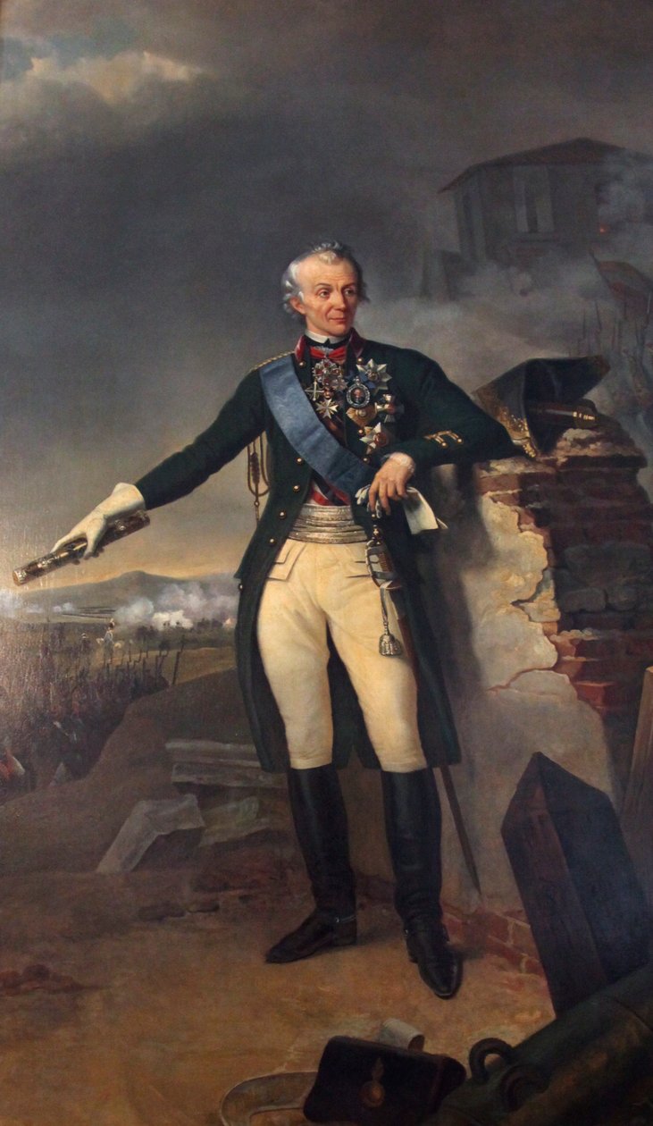 Alexander Suvorov, Russische generaal, 1833 door Nicolas Sebastien Froste