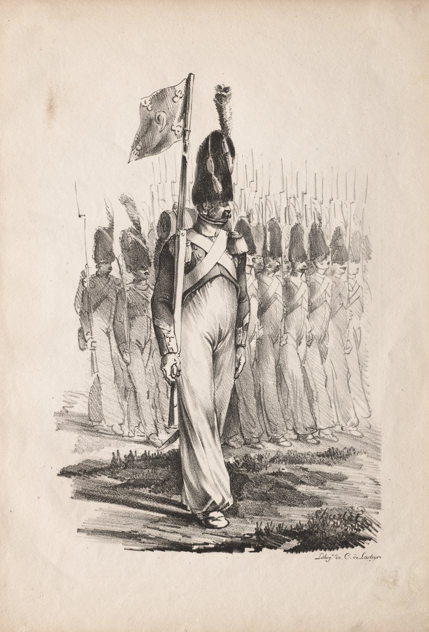 Militaire Kostuums: Karabiniers Sergeant, Algemene Gids door Nicolas Toussaint Charlet