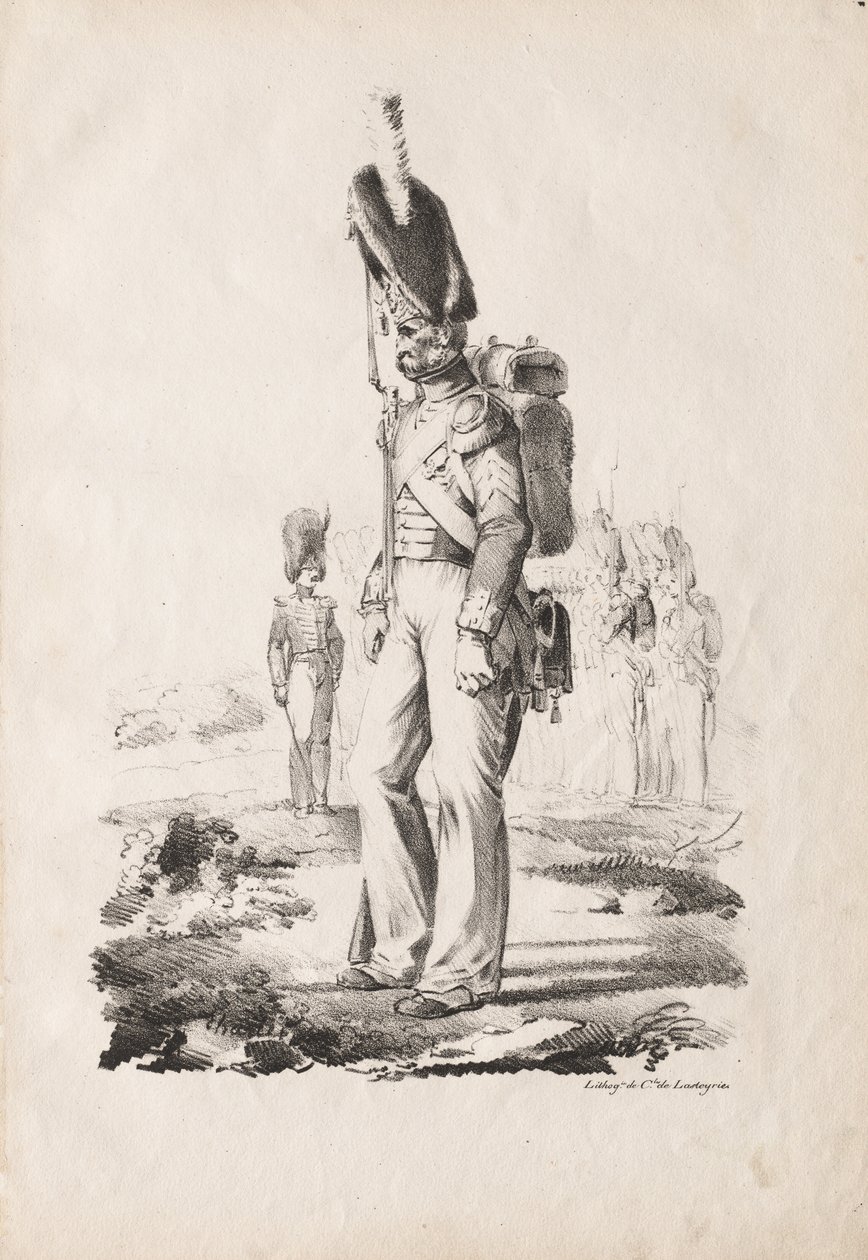 Militaire Kostuums: Infanterie Sergeant door Nicolas Toussaint Charlet