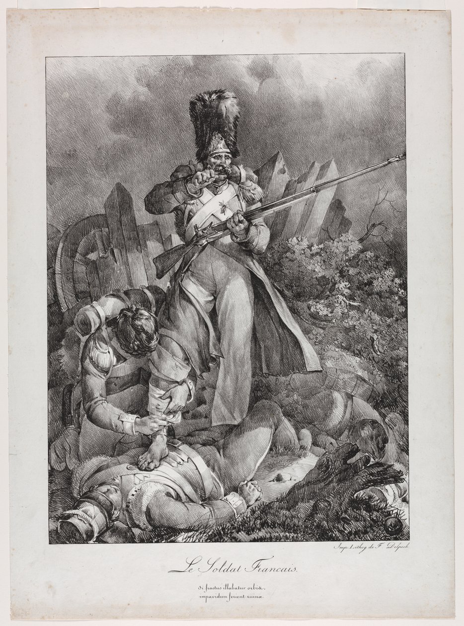 De Franse Soldaat (Le Soldat français) door Nicolas Toussaint Charlet