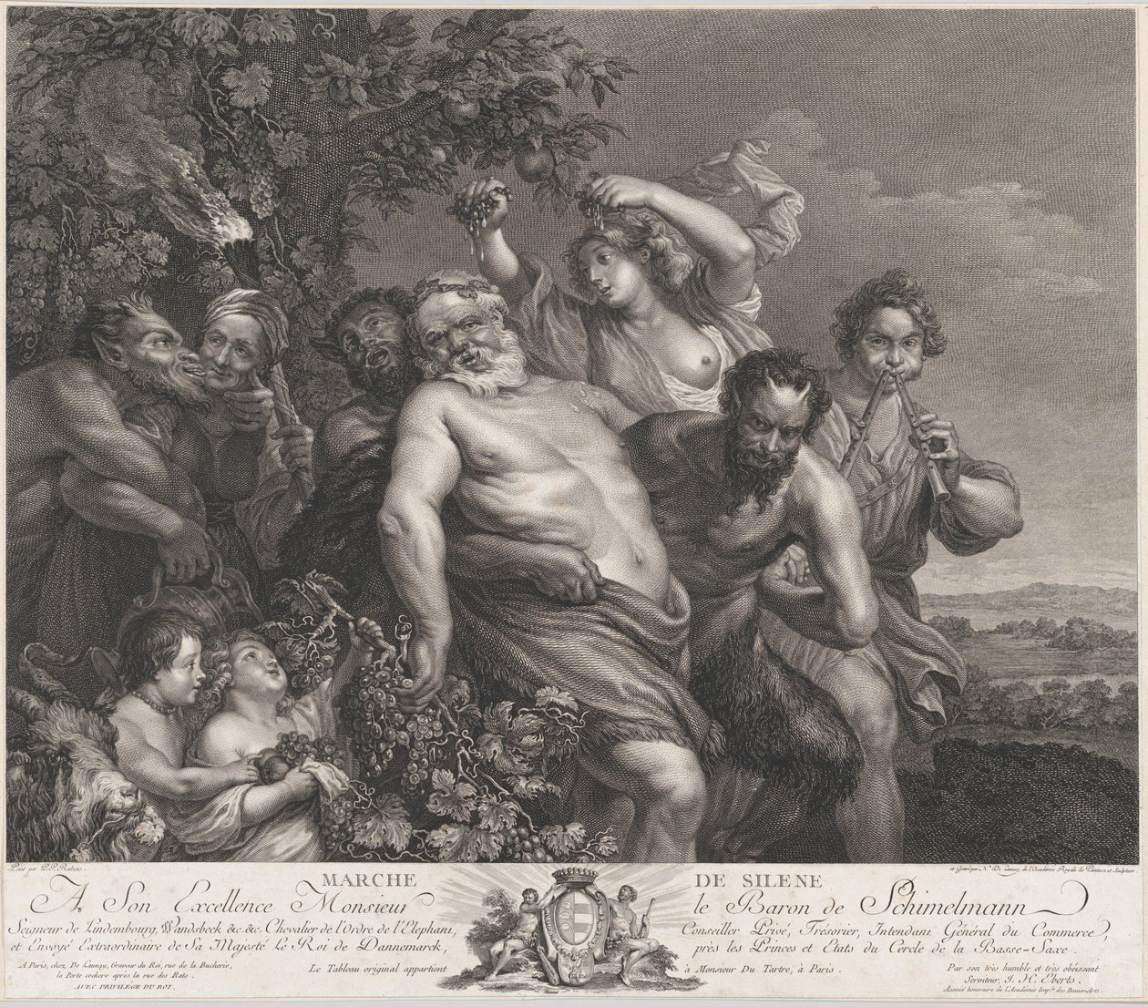 De Triomf van Silenus, 1775-78 door Nicolas de Launay