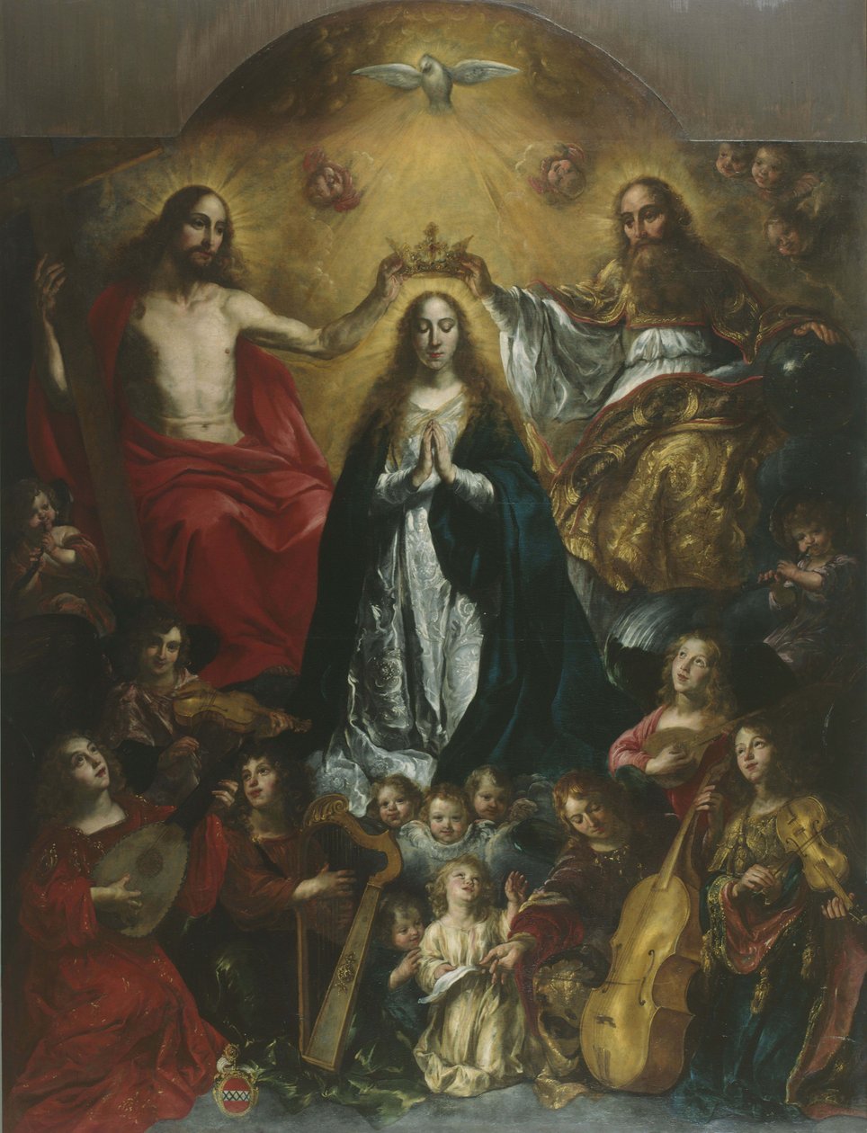The krowning of Maria door Nicolas de Liemaker