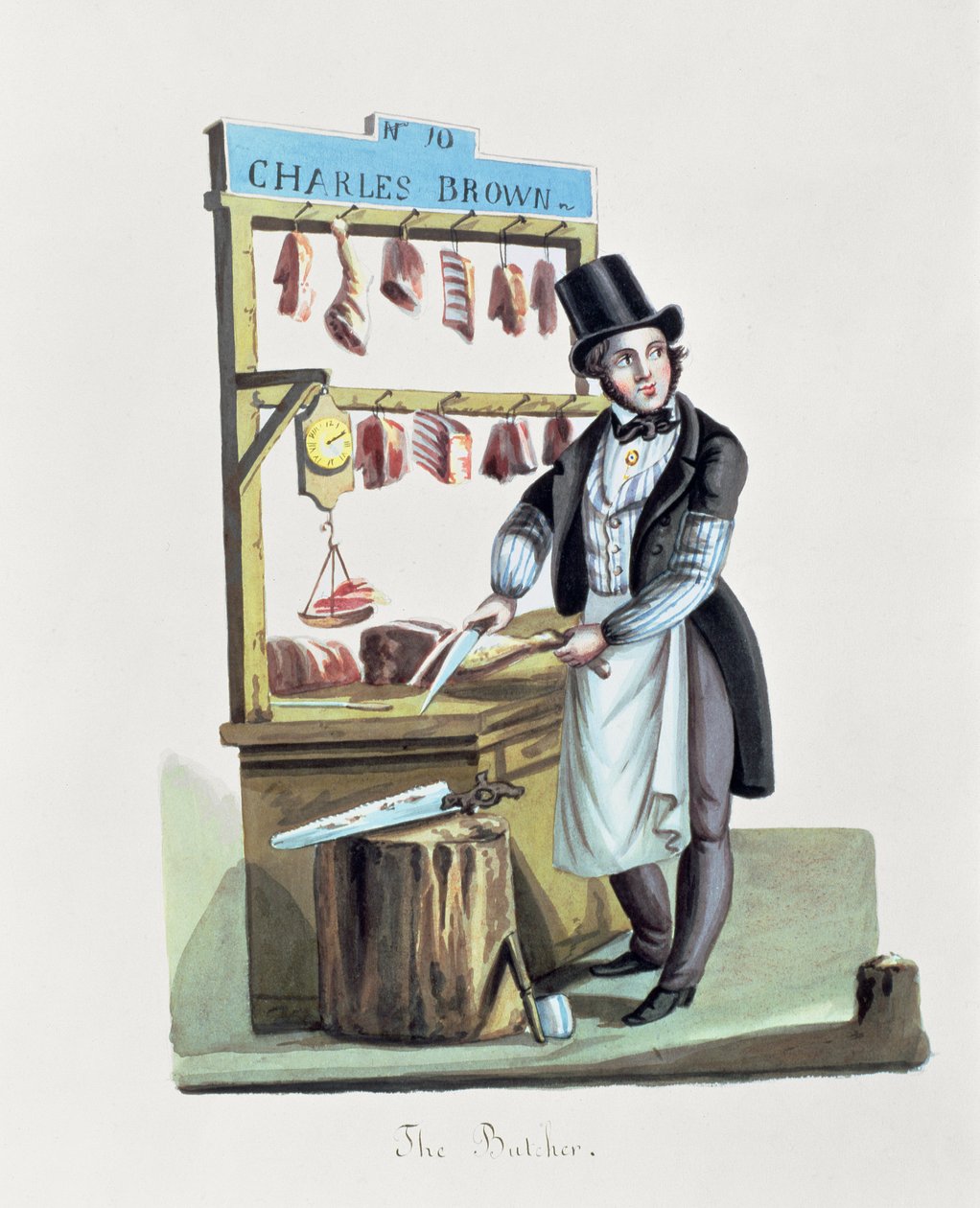 De Slager, ca. 1840-44 door Nicolino Calyo