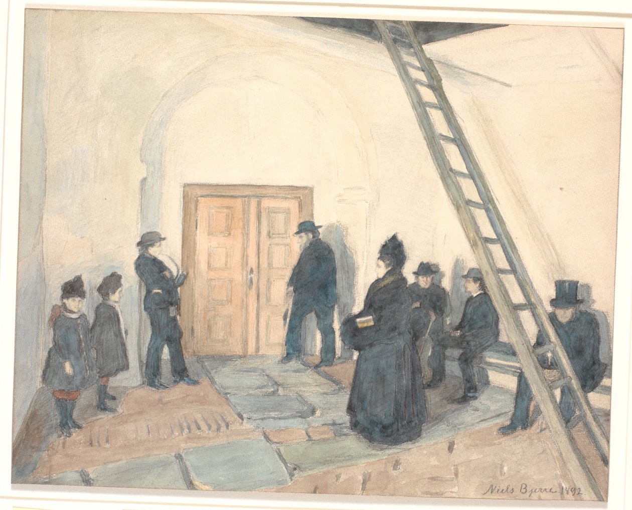 Uit een dorpskerkportaal door Niels Jakob Jakobsen Bjerre