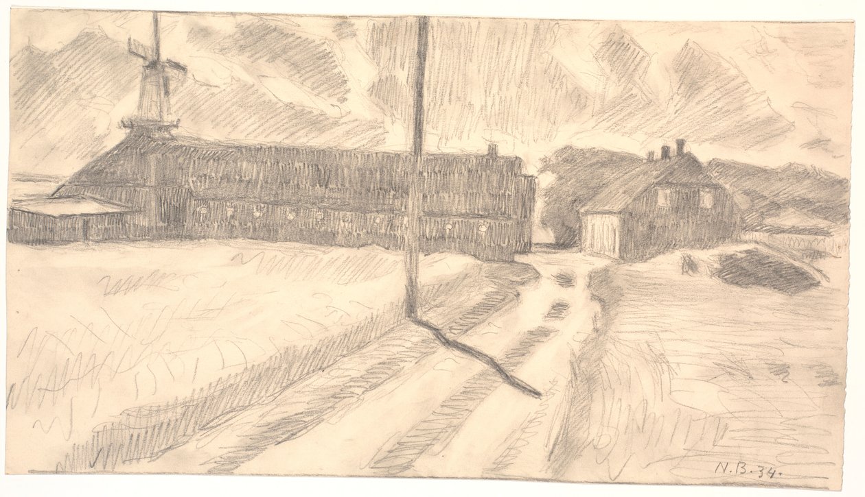 Boerderij Vester Paabjerg door Niels Jakob Jakobsen Bjerre