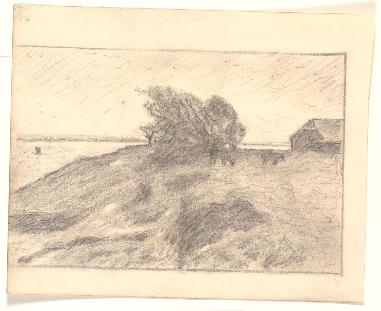 Uitzicht bij Vejbjerggaard met Venø door Niels Jakob Jakobsen Bjerre