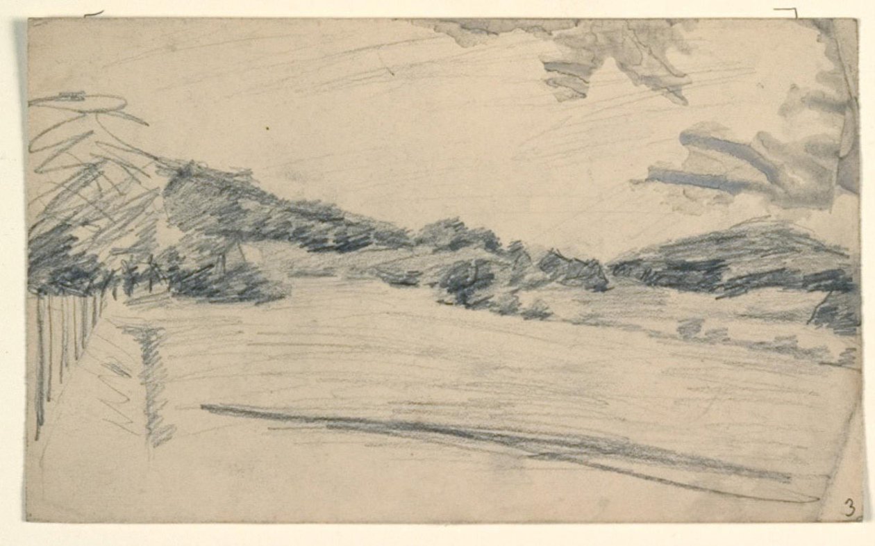 Landschap met een laan door Niels Larsen Stevns