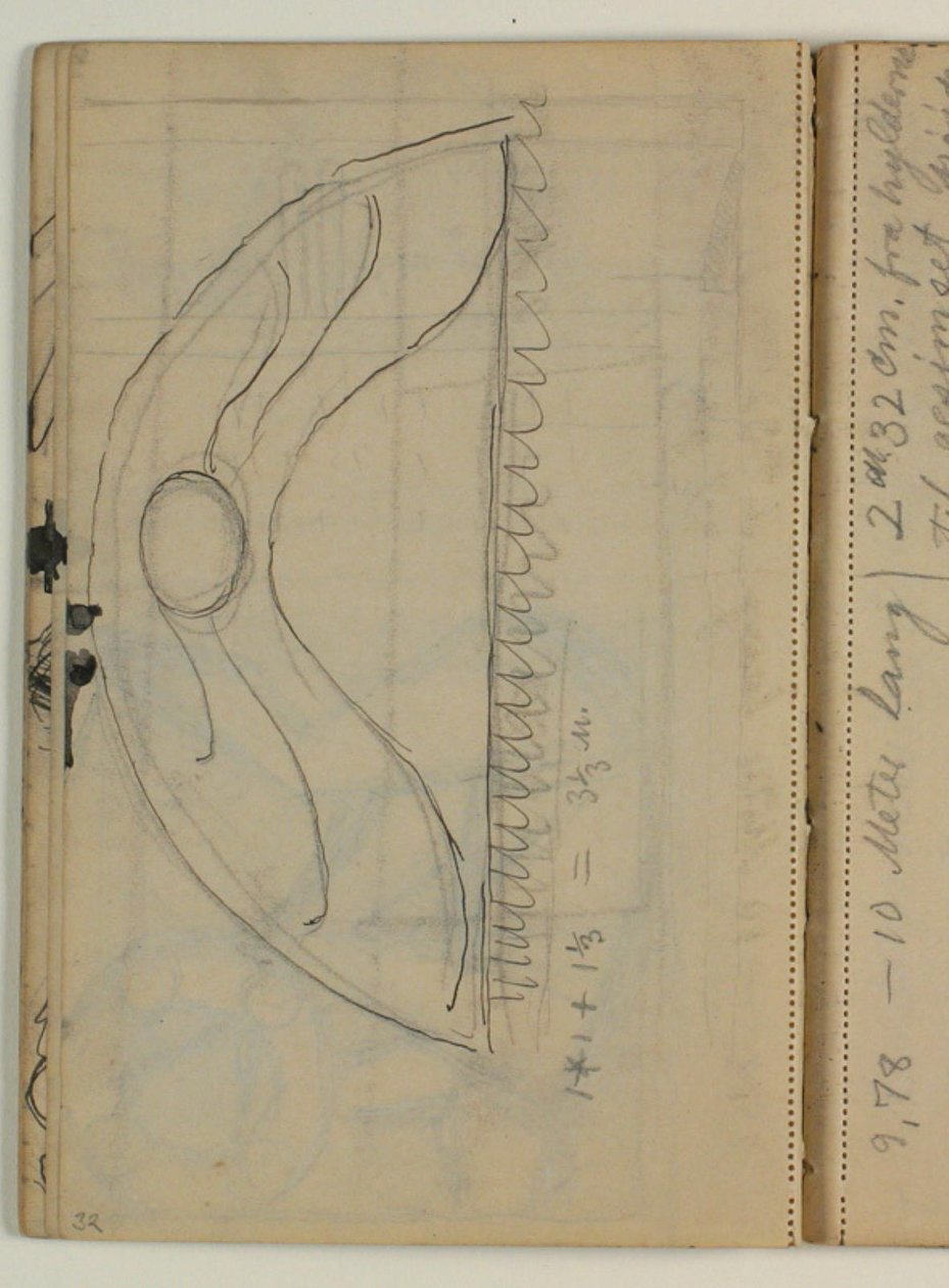 Ornamentenschets door Niels Larsen Stevns