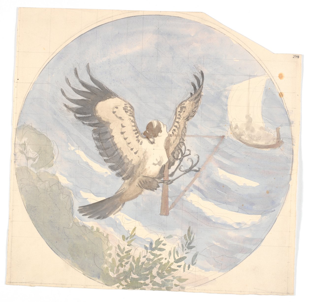 Odysseus vaart langs het eiland van de Sirenen door Niels Skovgaard