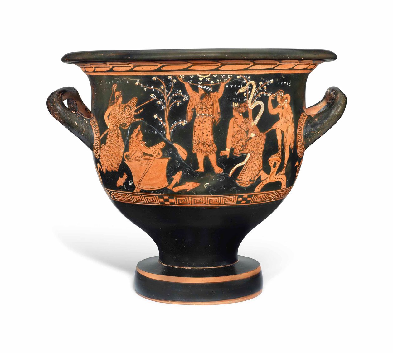 Attische roodfigurige klokkrater, ca. 410-400 v.Chr. door Nikias Painter