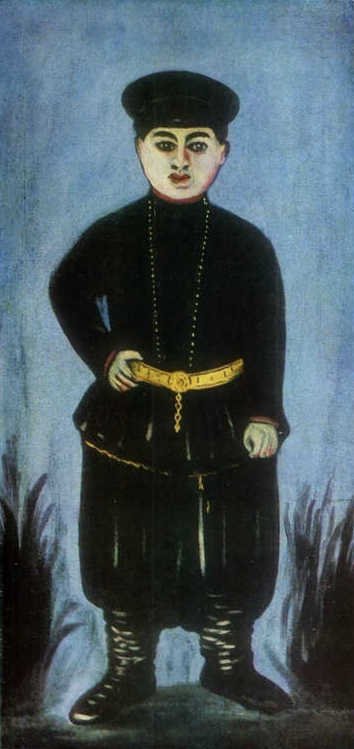 De Kintos zoon of Kleine Kinton door Niko Pirosmani