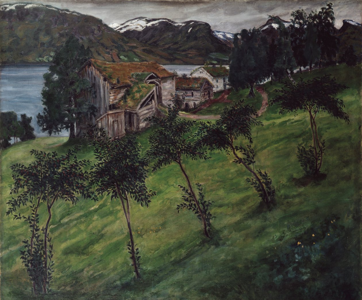 Appelboom bij Bjorset in Jolster door Nikolai Astrup