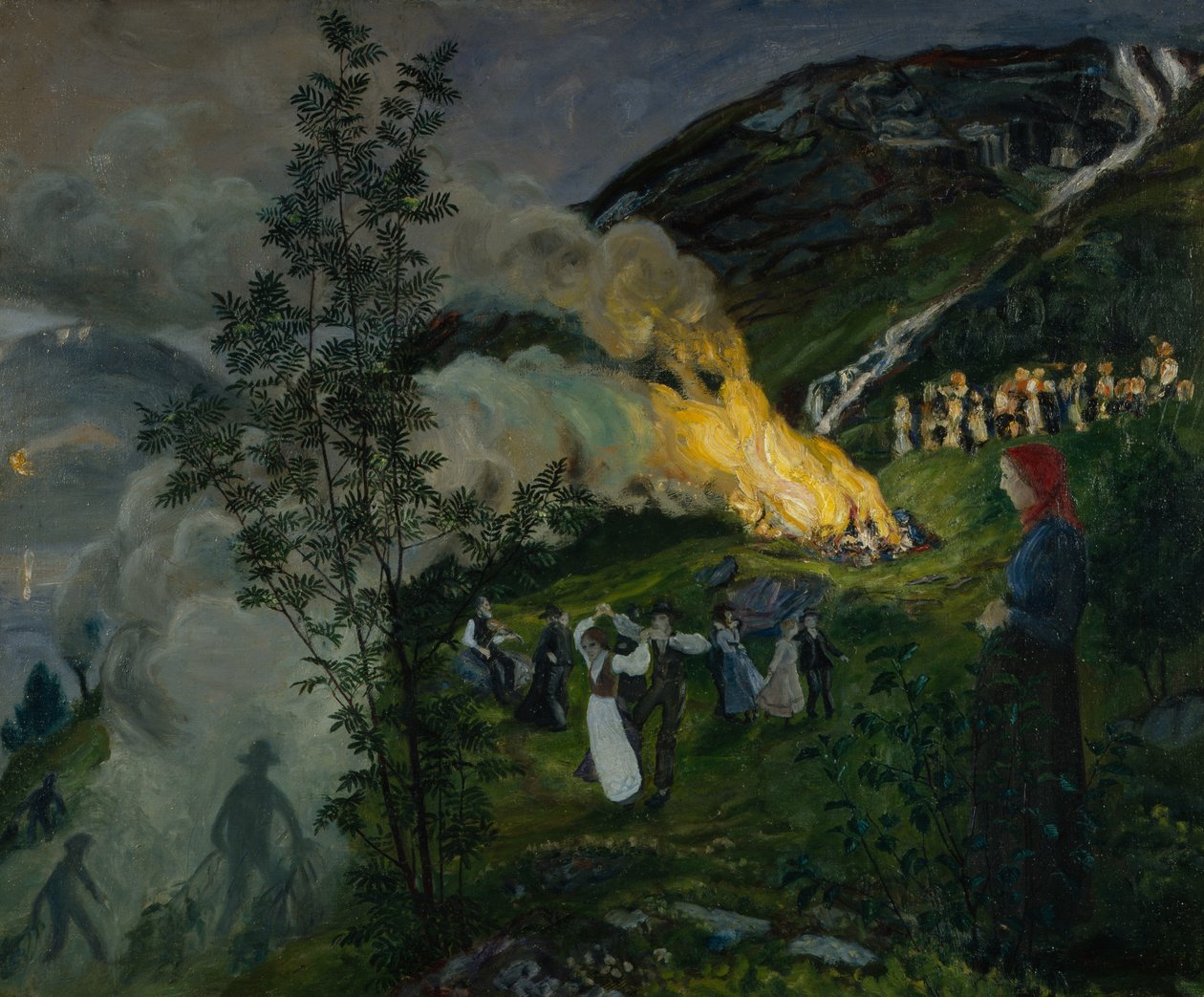 Midzomervuur door Nikolai Astrup