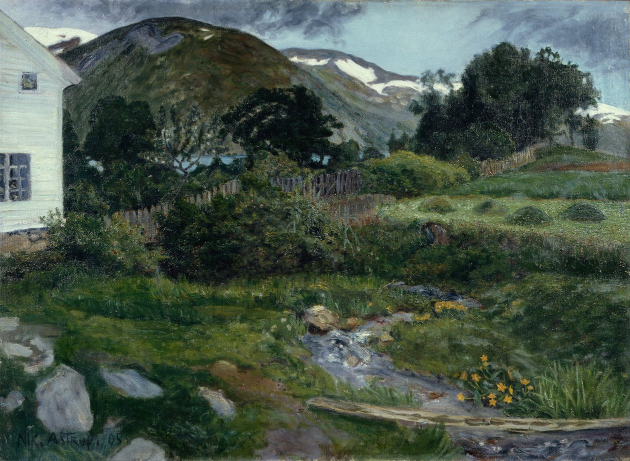 De pastorie grond, Jølster door Nikolai Astrup