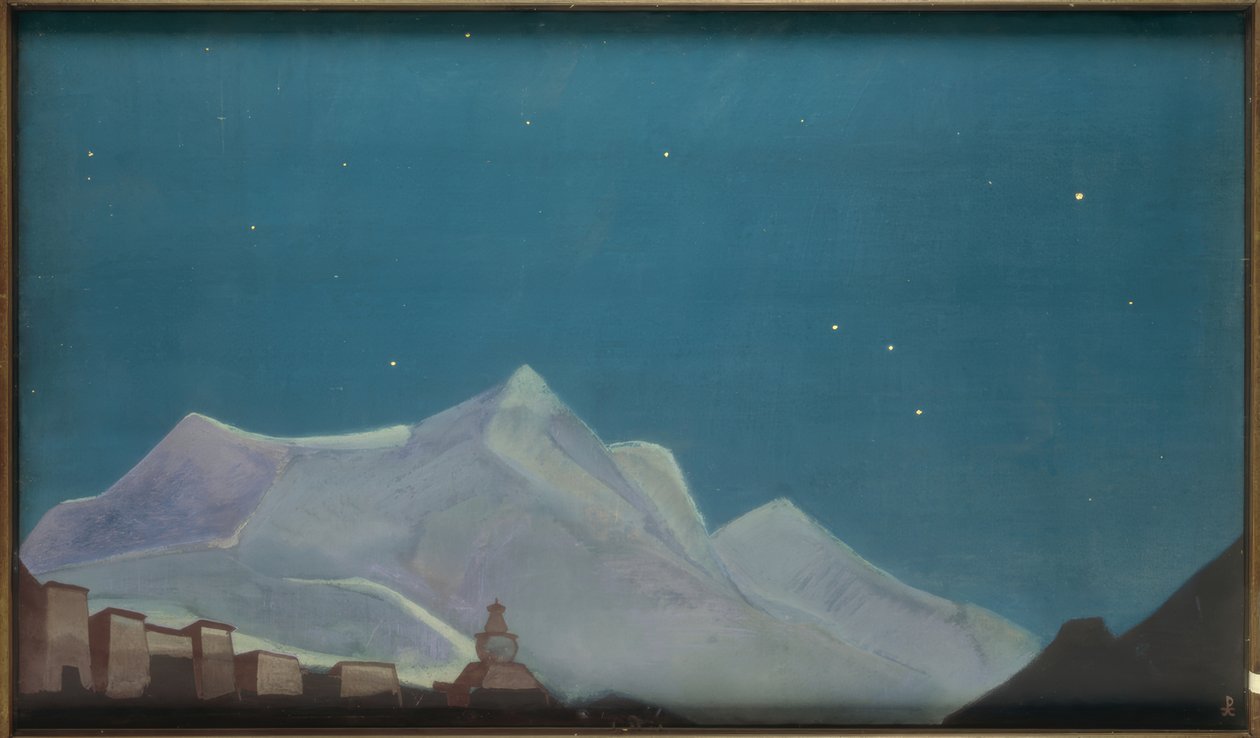 Hemis, Klooster door Nikolai Konstantinowitsch Roerich