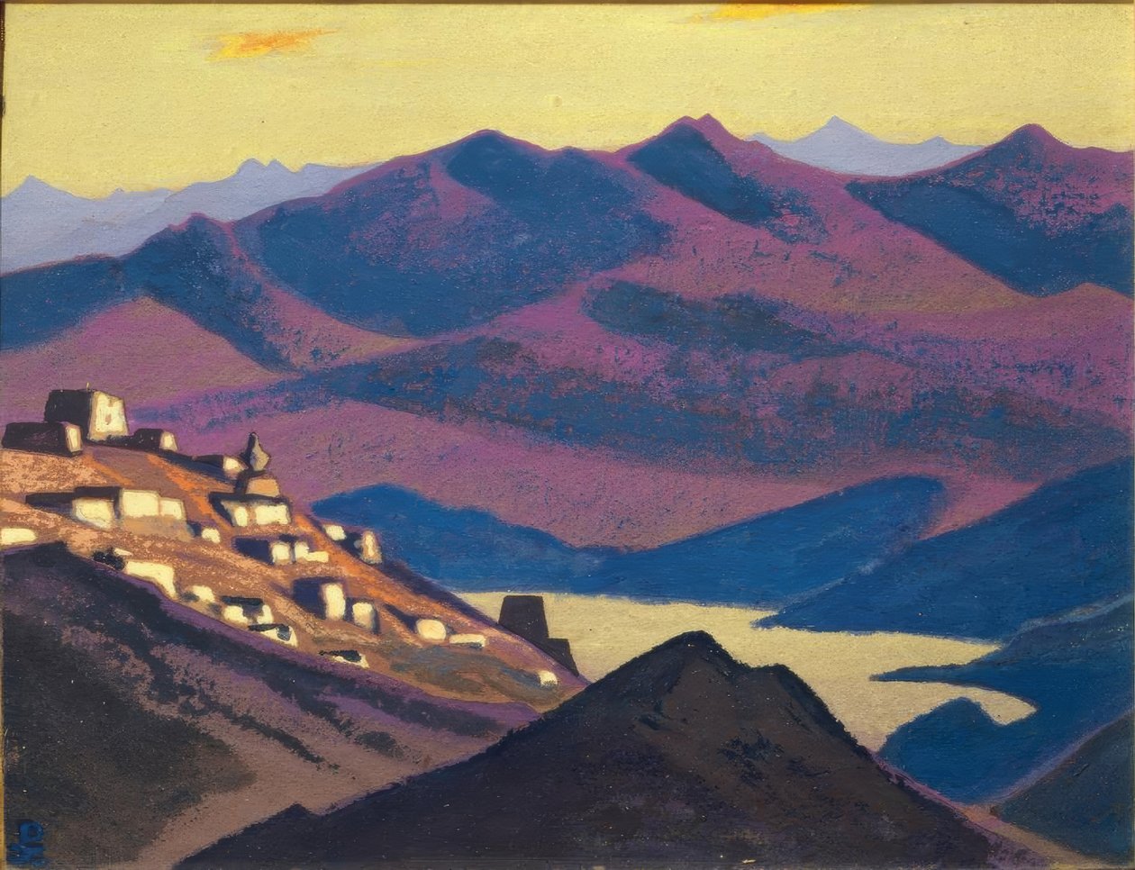 Jam-Zo-See (Nederzetting in de Bergen) door Nikolai Konstantinowitsch Roerich