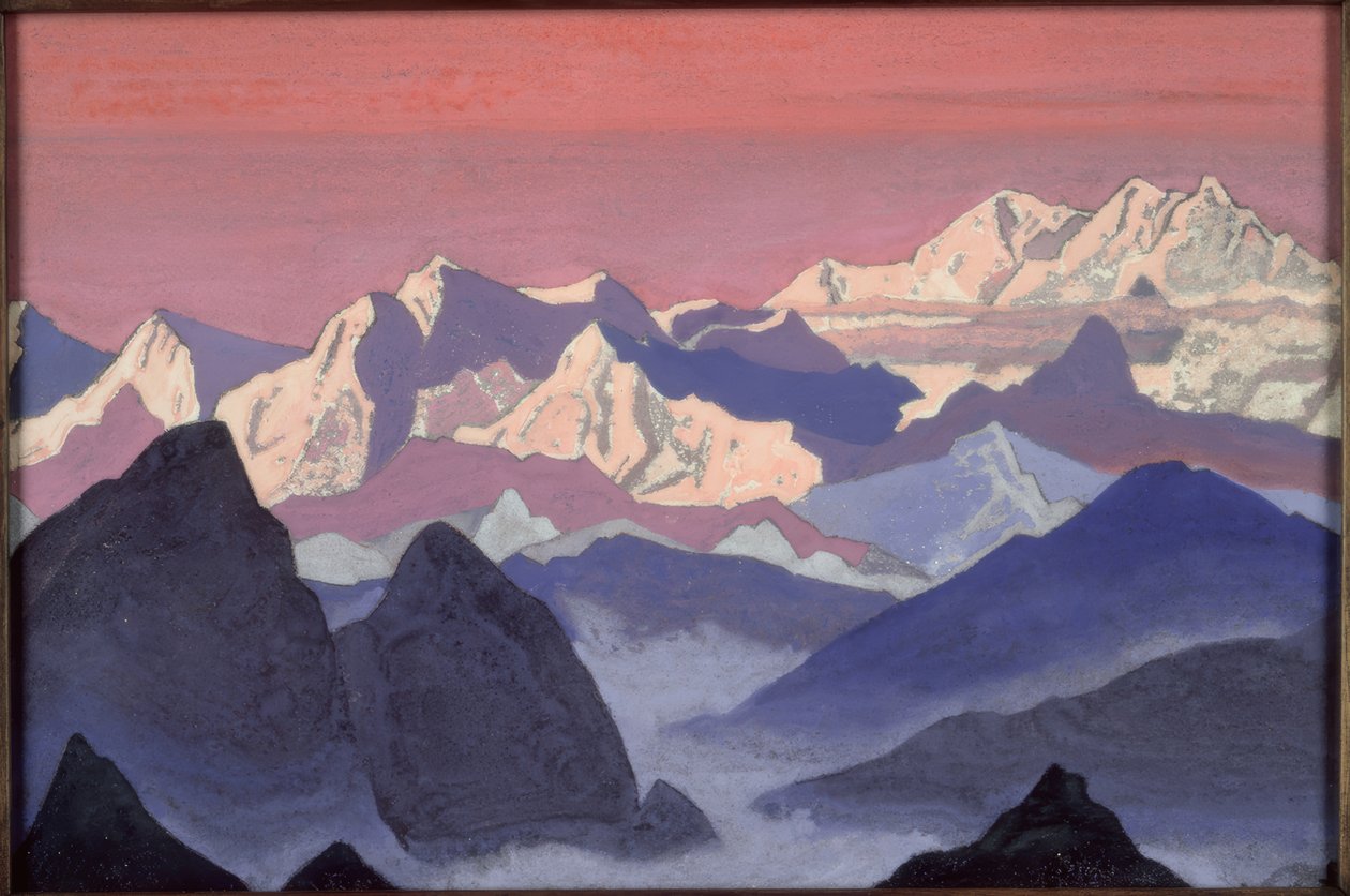 Kangchenjunga door Nikolai Konstantinowitsch Roerich