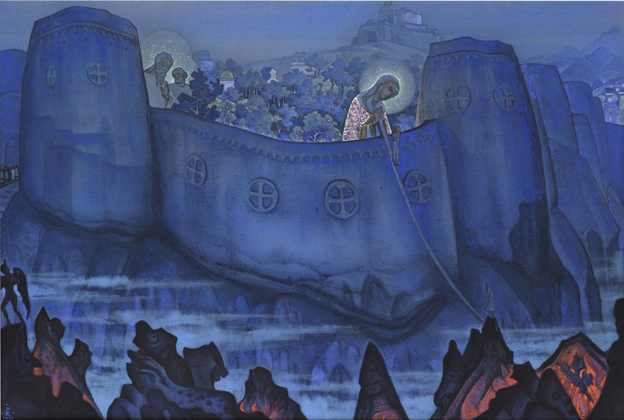 Madonna Laboris, 1931 door Nikolai Konstantinowitsch Roerich