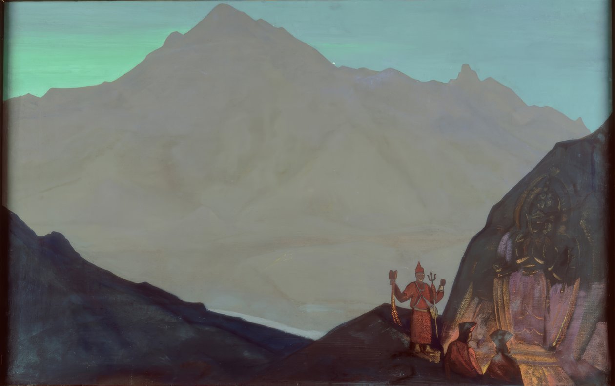 N.K. Roerich, Chenresig, West-Tibet door Nikolai Konstantinowitsch Roerich