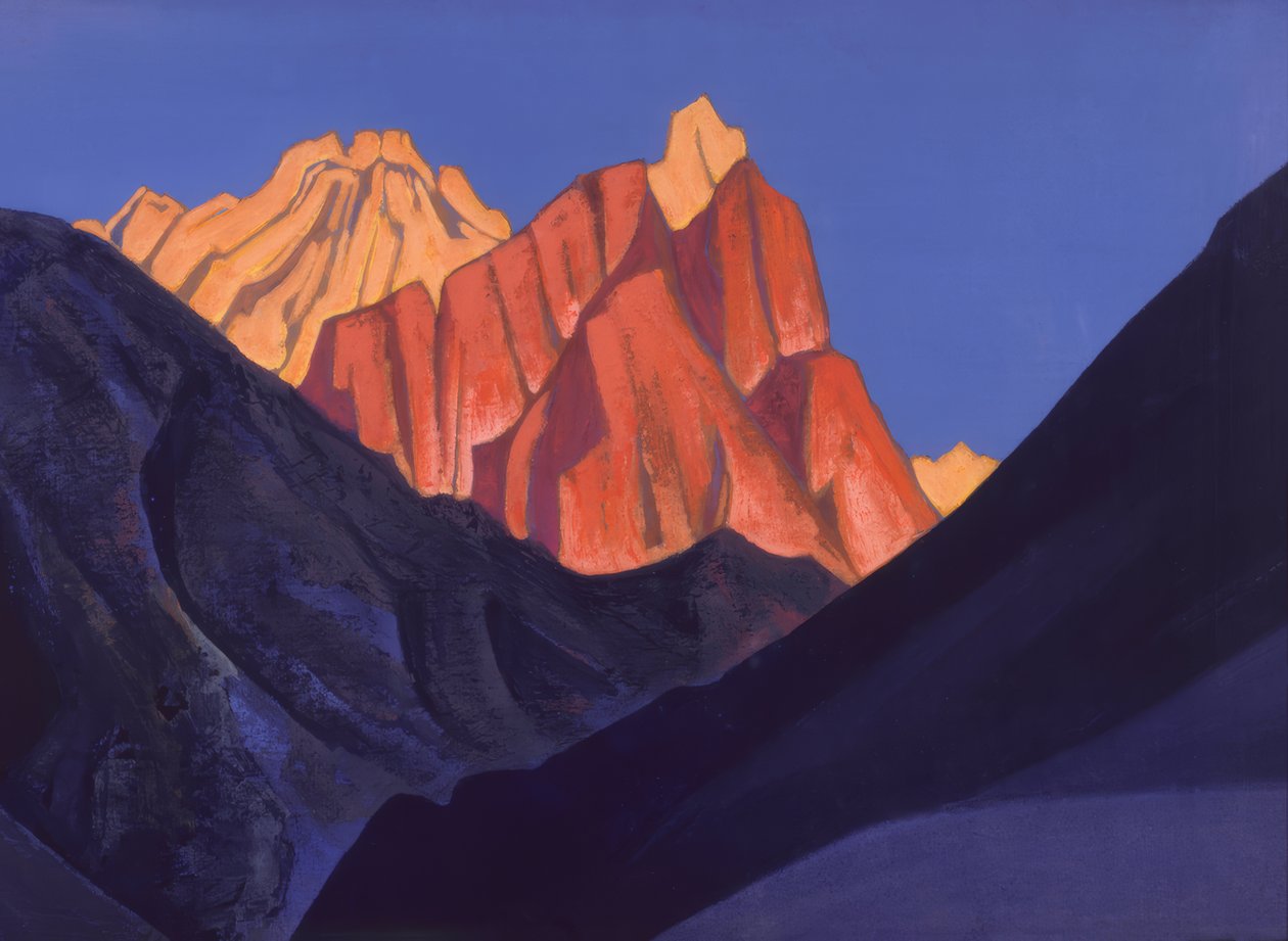 De Himalaya door Nikolai Konstantinowitsch Roerich