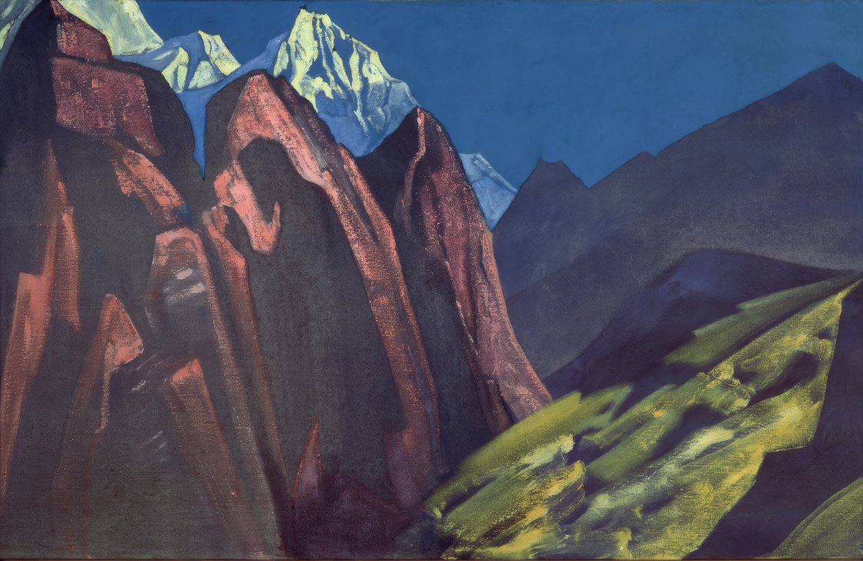 N.K. Roerich, De schaduw van de meester door Nikolai Konstantinowitsch Roerich