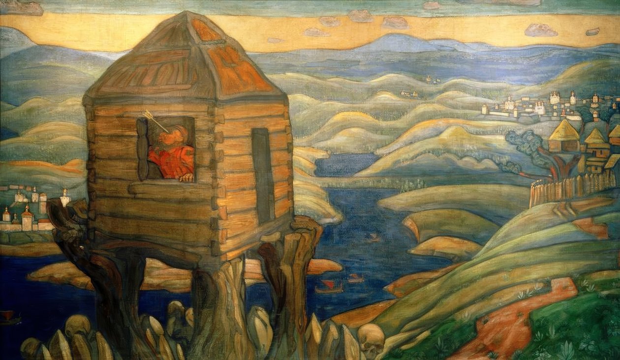 Räuber Nachtigall door Nikolai Konstantinowitsch Roerich